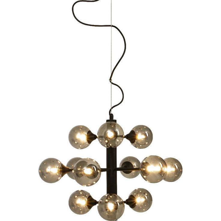 Kattovalaisin Aneta Lighting Cosmos, &Oslash;52cm, 12-osainen, musta