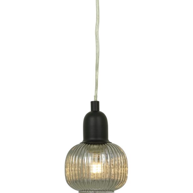 Ikkunavalaisin Aneta Lighting Elin, musta/savunharmaa