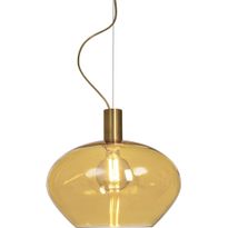 Riippuvalaisin Aneta Lighting Bell, Ø35cm, mattamessinki/meripihka