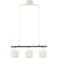 Kattovalaisin Aneta Lighting Espresso, 3-osainen, valkoinen/tumma puu