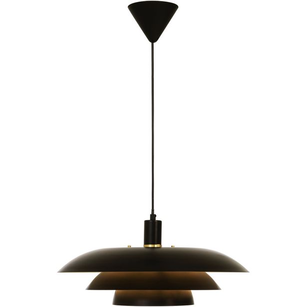 Riippuvalaisin Aneta Lighting Epsilon, Ø45cm, musta