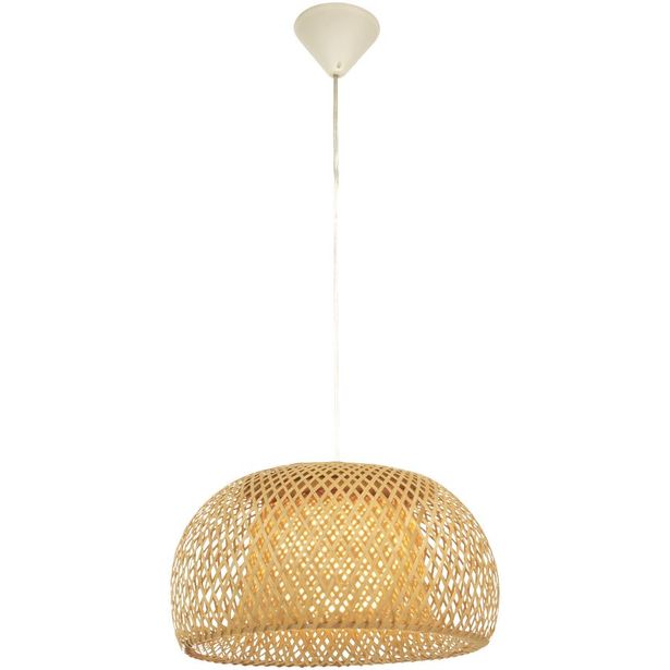 Riippuvalaisin Aneta Lighting Malacca, Ø38cm, rottinki
