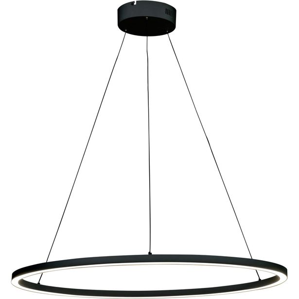 LED-riippuvalaisin Aneta Lighting Oda Ø76cm, musta