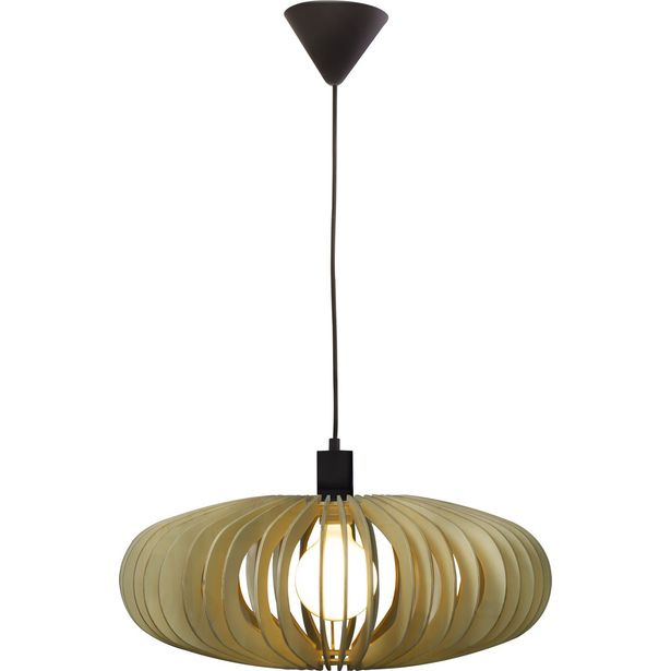 Riippuvalaisin Aneta Lighting Arcos, Ø50cm, luonnollinen