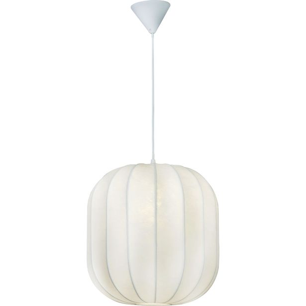 Riippuvalaisin Aneta Lighting Julie, Ø38cm, valkoinen