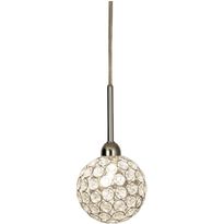 Ikkunavalaisin Aneta Lighting Bling 11, Ø 110x110 mm, kromi, kirkas akryyli