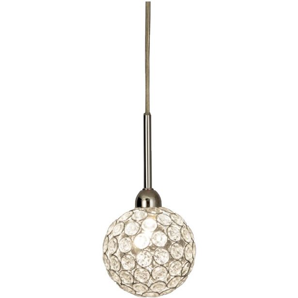 Ikkunavalaisin Aneta Lighting Bling 11, Ø 110x110 mm, kromi, kirkas akryyli