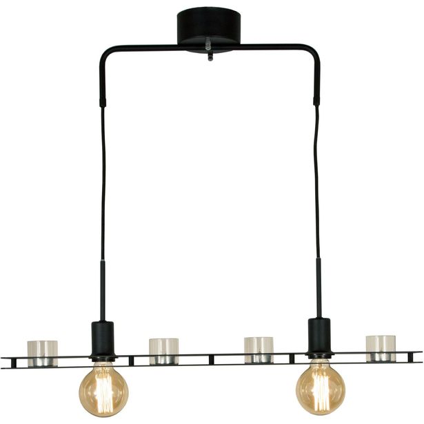 Kattovalaisin Aneta Lighting Bricka 78, musta, tuikuilla