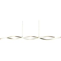 LED-kattovalaisin Aneta Lighting Swirl 109, teräs/valkoinen