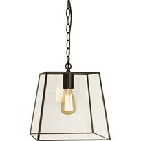 Kattovalaisin Aneta Lighting Diplomat, 28x28cm, musta/kirkas