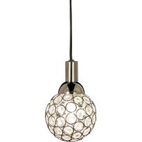 Riippuvalaisin Aneta Lighting Julietta, ø 10cm, IP44, kromi/kirkas