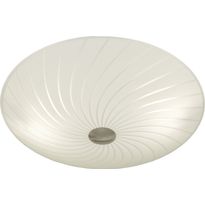 Plafondi Aneta Lighting Cyklon, Ø 340x140 mm, satiinilasi, teräs