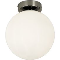 Plafondi Aneta Lighting Lido, IP23 Ø 200x225 mm, valkoinen, kromi