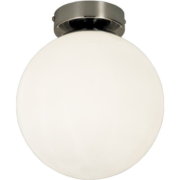 Plafondi Aneta Lighting Lido, IP23 Ø 200x225 mm, valkoinen, kromi
