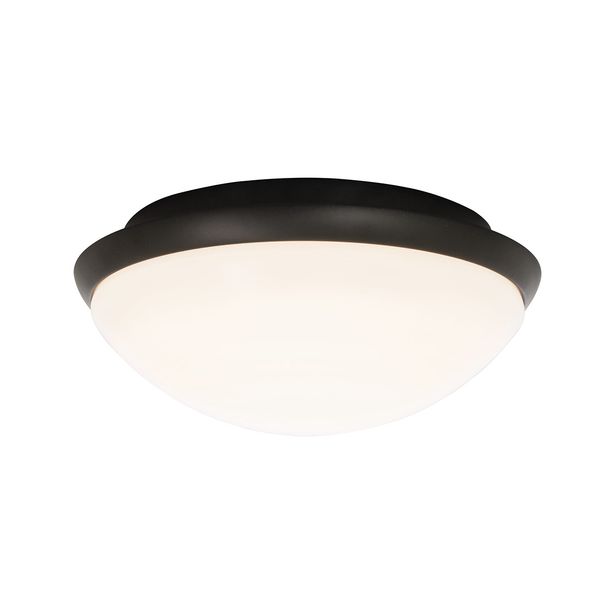 LED-plafondi Aneta Lighting Siracusa, IP44, valkoinen/musta