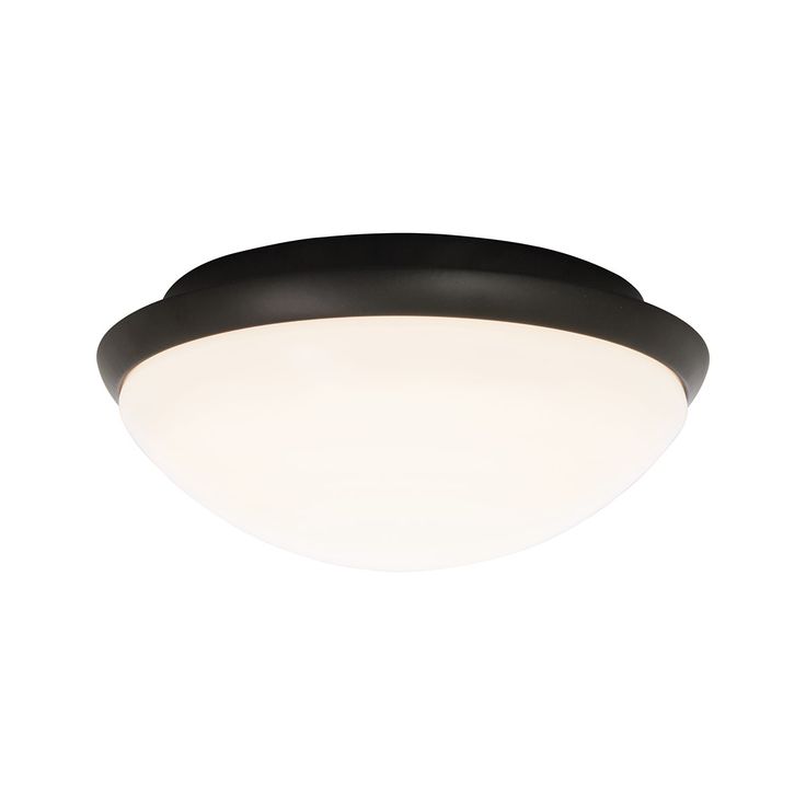 LED-plafondi Aneta Lighting Siracusa, IP44, valkoinen/musta