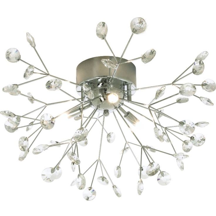Kristalliplafondi Aneta Lighting Viva, &Oslash;57cm, kromi