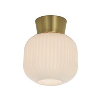 Kattoplafondi Aneta Lighting Vanja, valkoinen/harjattu messinki