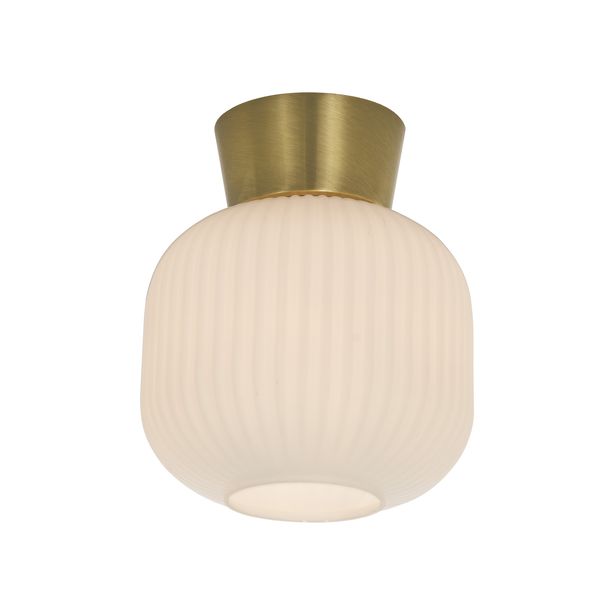 Kattoplafondi Aneta Lighting Vanja, valkoinen/harjattu messinki