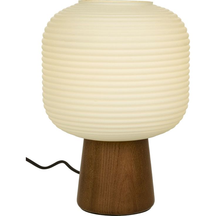 Pöytävalaisin Aneta Lighting Aura, ruskea/valkoinen