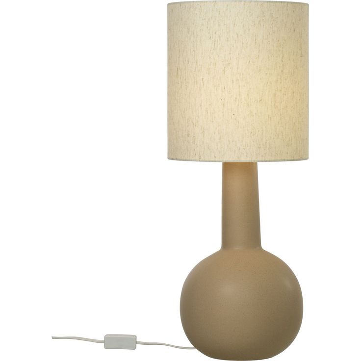 Pöytävalaisin Aneta Lighting Eleana, ruskea/beige