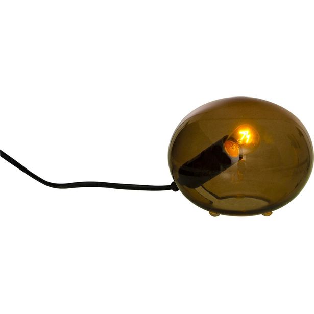 Pöytävalaisin Aneta Lighting Globus 13cm, ruskea