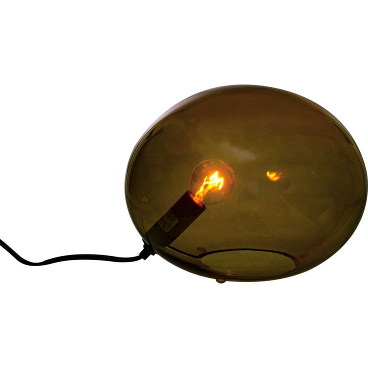 Pöytävalaisin Aneta Lighting Globus 24cm, ruskea