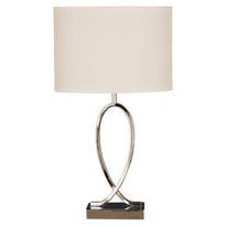 Pöytävalaisin Aneta Lighting Posh kromi/valkoinen