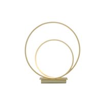 LED-pöytävalaisin Aneta Lighting Loop, 14W, Ø350x375mm, IP20, champange