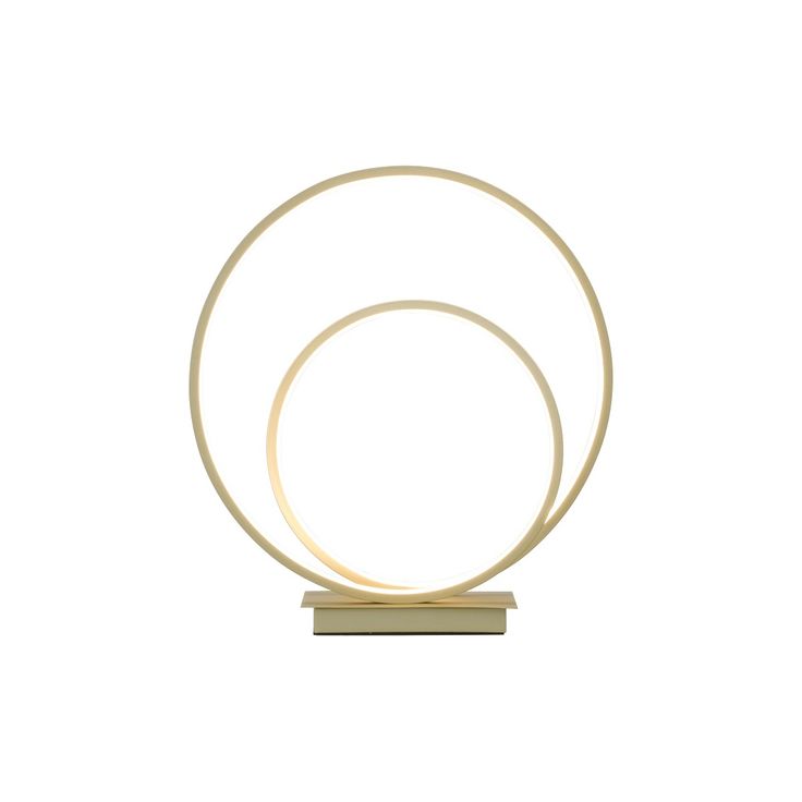 LED-pöytävalaisin Aneta Lighting Loop, 14W, Ø350x375mm, IP20, champange