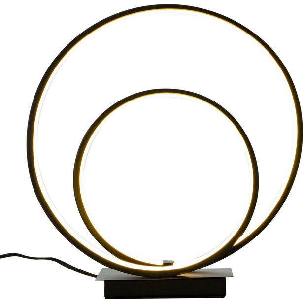 Pöytävalaisin LED Aneta Lighting Loop, musta