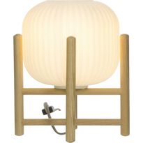Pöytävalaisin Aneta Lighting Vinda, puu/valkoinen