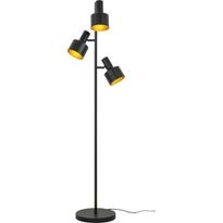 Lattiavalaisin Aneta Lighting Ferdinand, 3-osainen, musta