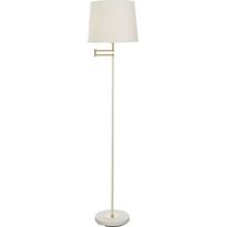 Lattiavalaisin Aneta Lighting Birka, valkoinen/messinki