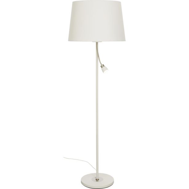 Lattiavalaisin Aneta Lighting Eketorp, valkoinen/teräs