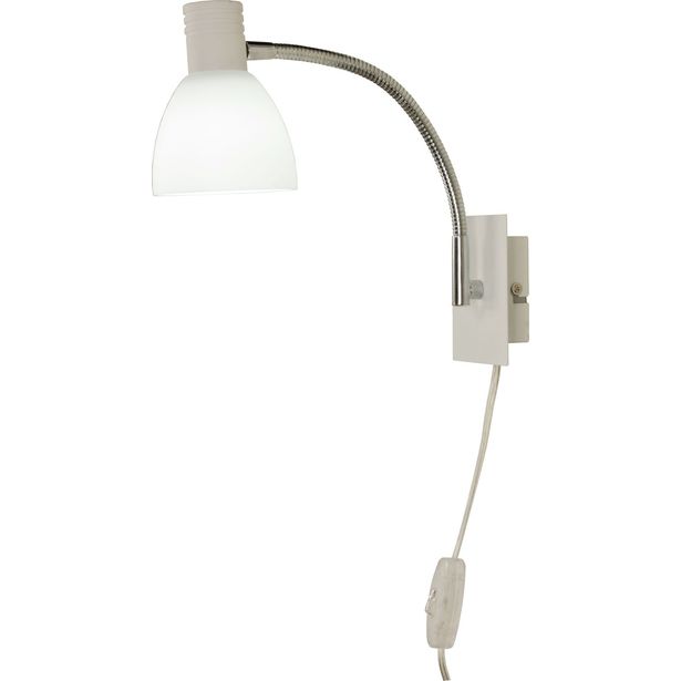 LED-seinävalaisin Aneta Lighting Deka, 4W, 360lm, valkoinen/kromi