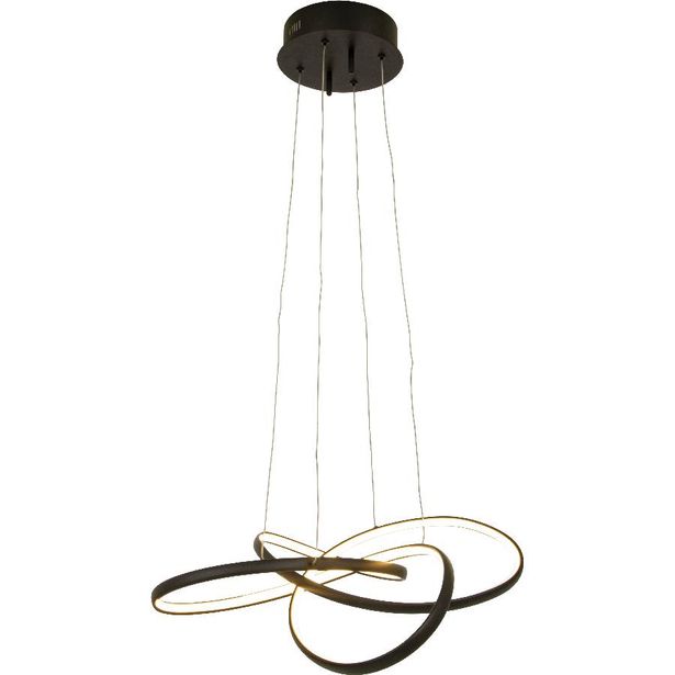 Kattovalaisin Aneta Lighting Nebulosa, Ø65cm, musta, Verkkokaupan poistotuote