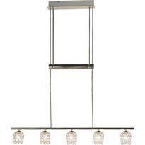 Kattovalaisin Aneta Lighting Day, 5-osainen, kromi/kirkas, hissillä, Verkkokaupan poistotuote