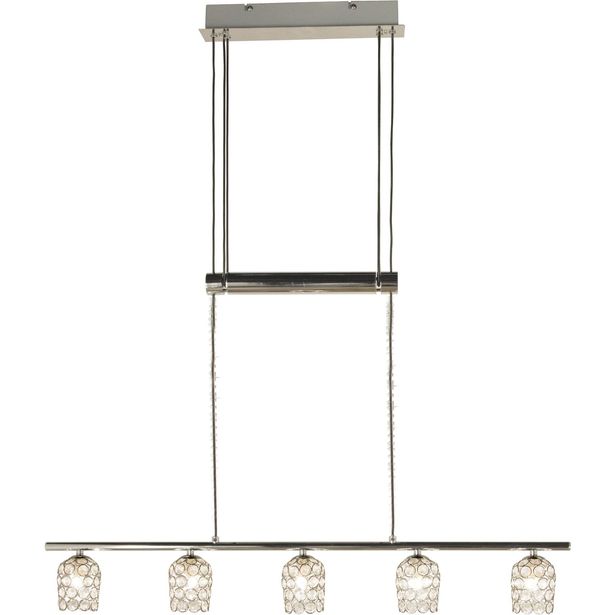 Kattovalaisin Aneta Lighting Day, 5-osainen, kromi/kirkas, hissillä, Verkkokaupan poistotuote