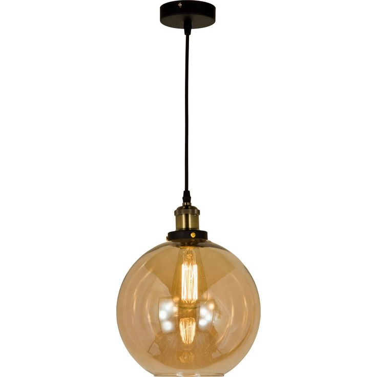 Kattovalaisin Aneta Lighting Beatrice, ø 25cm, antikkimessinki/meripihka