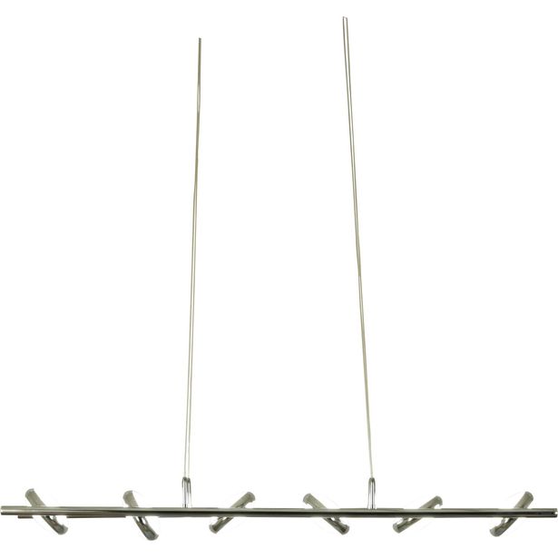 LED-kattovalaisin Aneta Lighting Macarons, 6x5W, 2400lm, himmennettävä, kromi