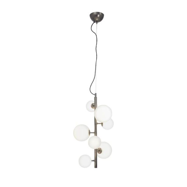 Kattovalaisin Aneta Lighting Molekyl, Ø38cm, tina/valkoinen