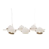 Riippuvalaisin Aneta Lighting Bow, 6x7W, IP20, 920x445x400-1500mm, IP20, GU10, valkoinen