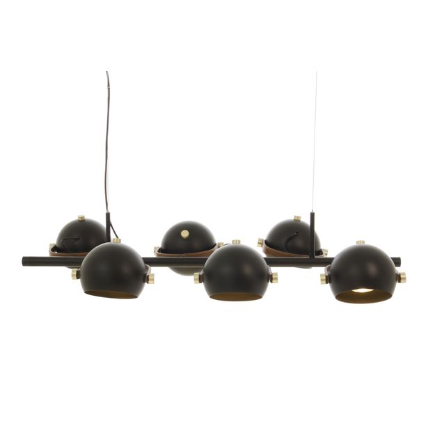 Riippuvalaisin Aneta Lighting Bow, 6x7W, IP20, 920x445x400-1500mm, IP20, GU10, musta