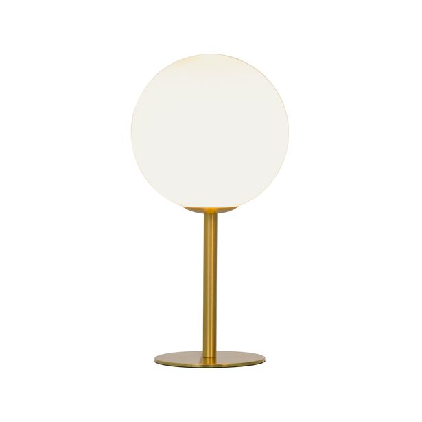 Pöytävalaisin Aneta Lighting Molekyl, mattamessinki/valkoinen