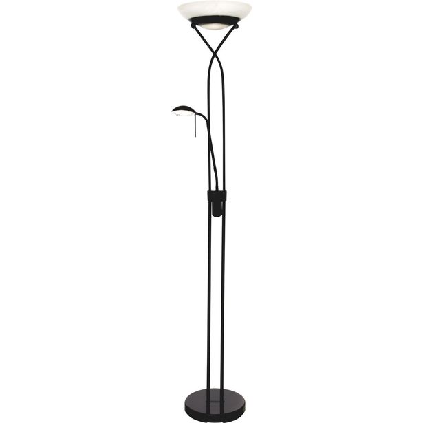 LED-lattiavalaisin Aneta Lighting Cannes, musta