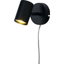 Seinäspotti/lukuvalaisin Aneta Lighting Hugin, GU10, musta