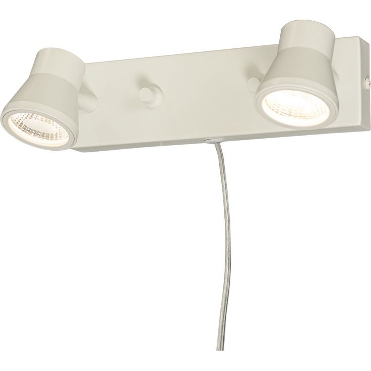 LED-seinävalaisin Aneta Lighting Pluto 2-osainen, valkoinen