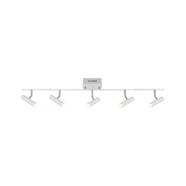 Kattospotti Aneta Lighting Artic, 5-osainen, suora, valkoinen/kromi