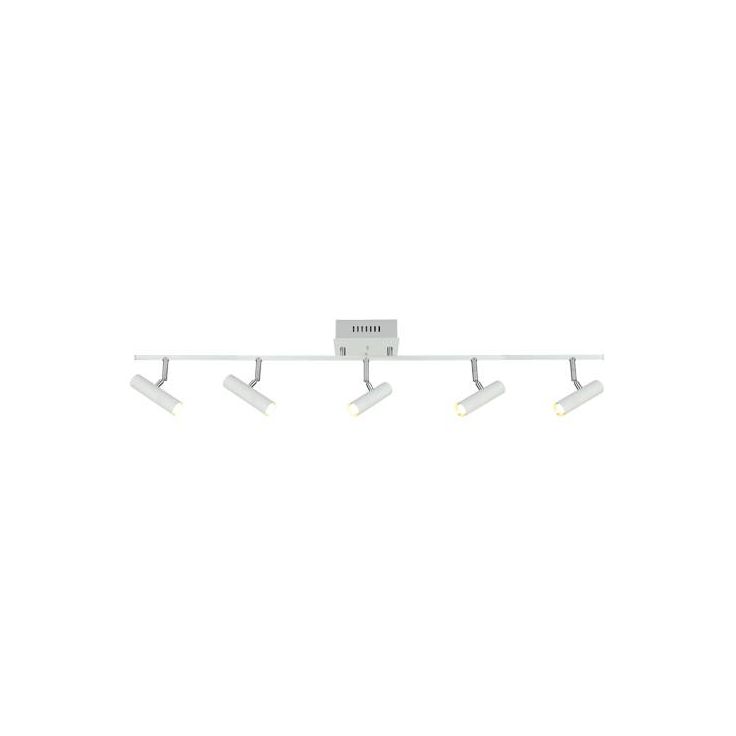 Kattospotti Aneta Lighting Artic, 5-osainen, suora, valkoinen/kromi